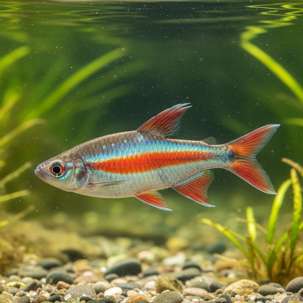 Melanotaenia splendida rubrostriata: Red-striped Rainbowfish