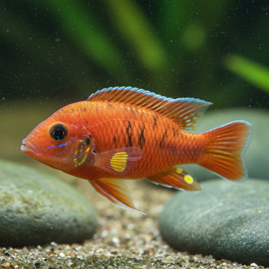 Le Cichlidé Zebra Rouge