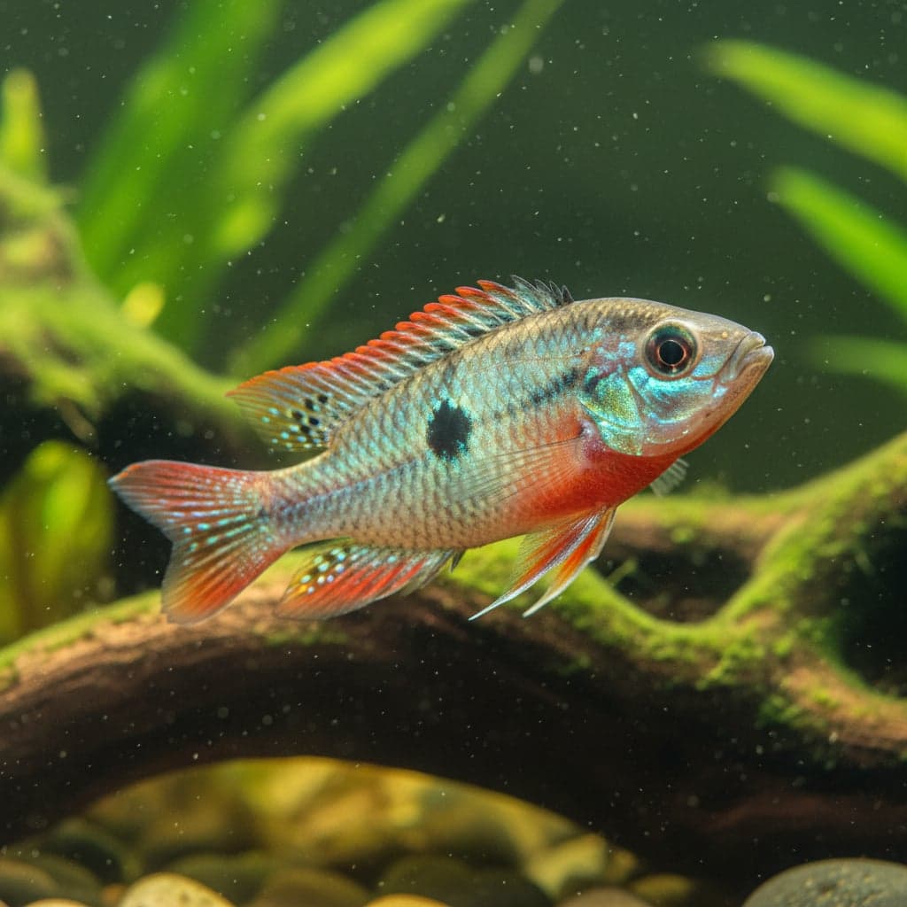 Redbreasted Acara: Laetacara fulvipinnis