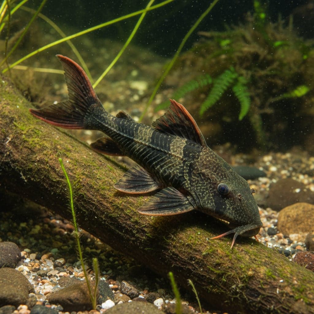 Pleco à nageoires rouges : Pseudanthicus sp. L024