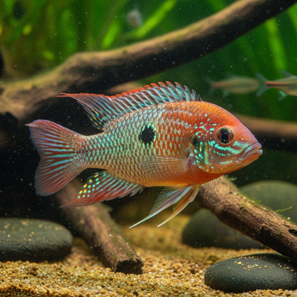 Redhead Tapajos Eartheater: Geophagus sp. 'Red Head Tapajos'