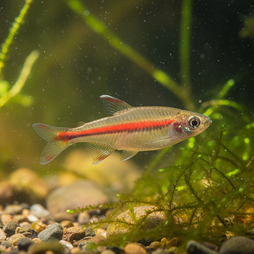 Redline Rasbora: Rasbora pauciperforata