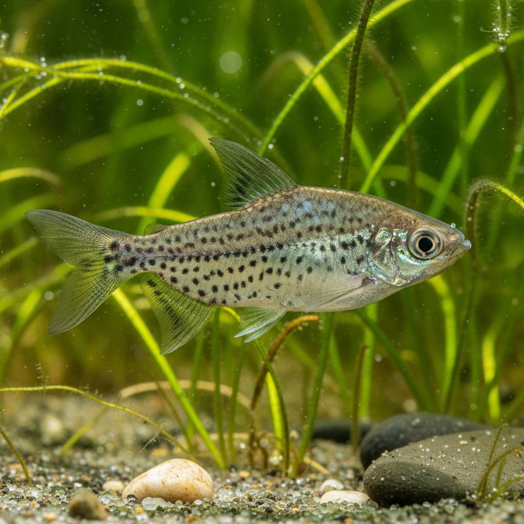 Spotted Silver Hatchetfish: Gasteropelecus maculatus