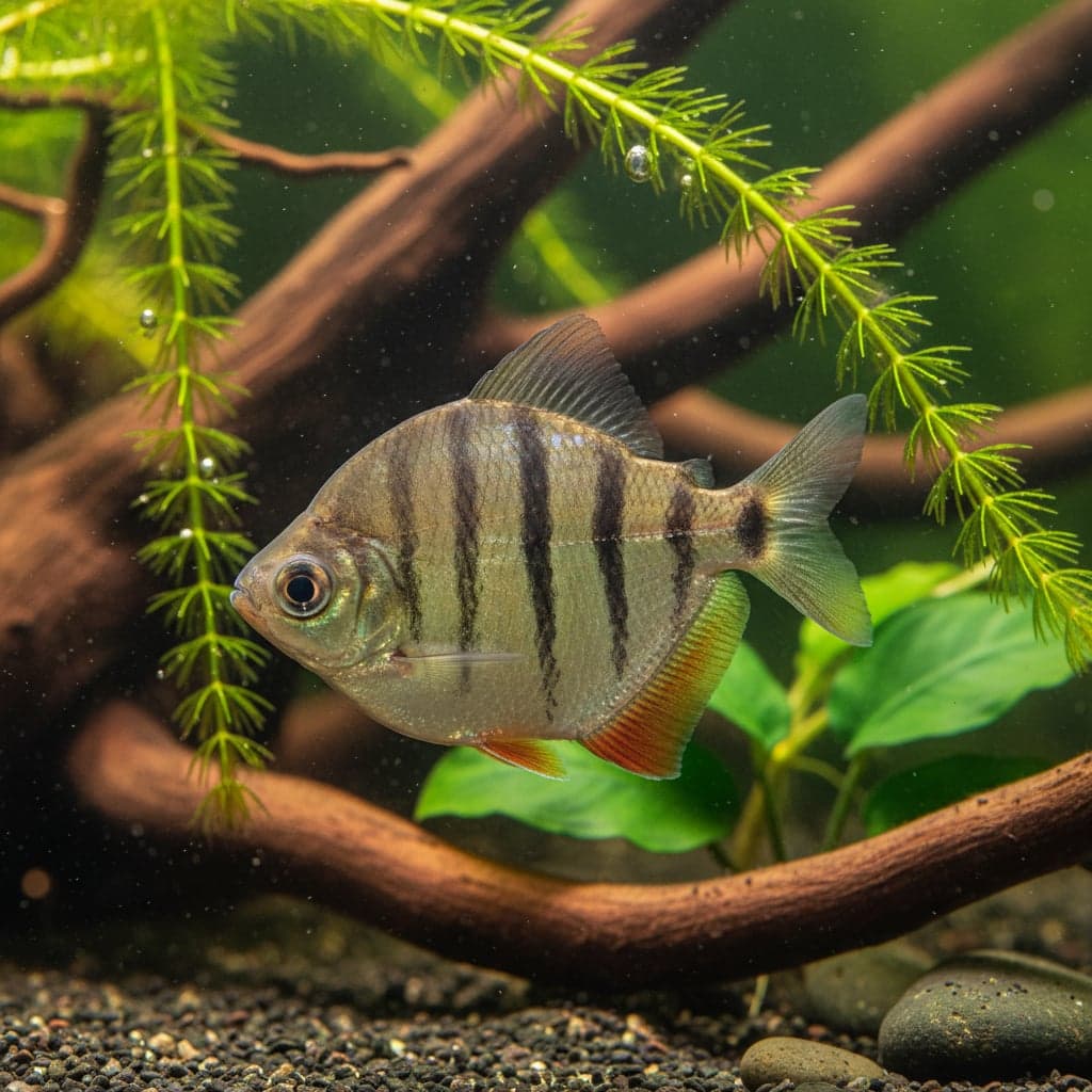 Tiger Silver Dollar: Metynnis fasciatus