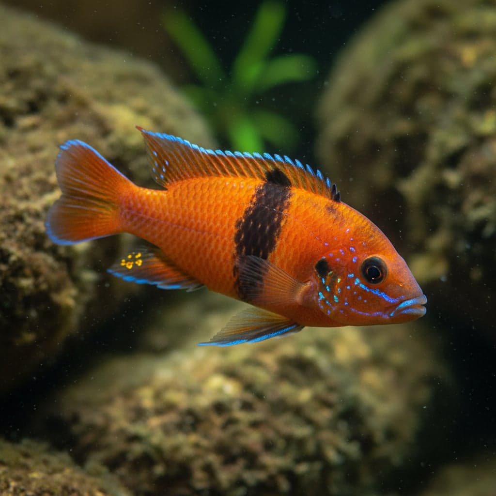 Tropheus Bemba Orange: Tropheus sp. Black 'Pemba'