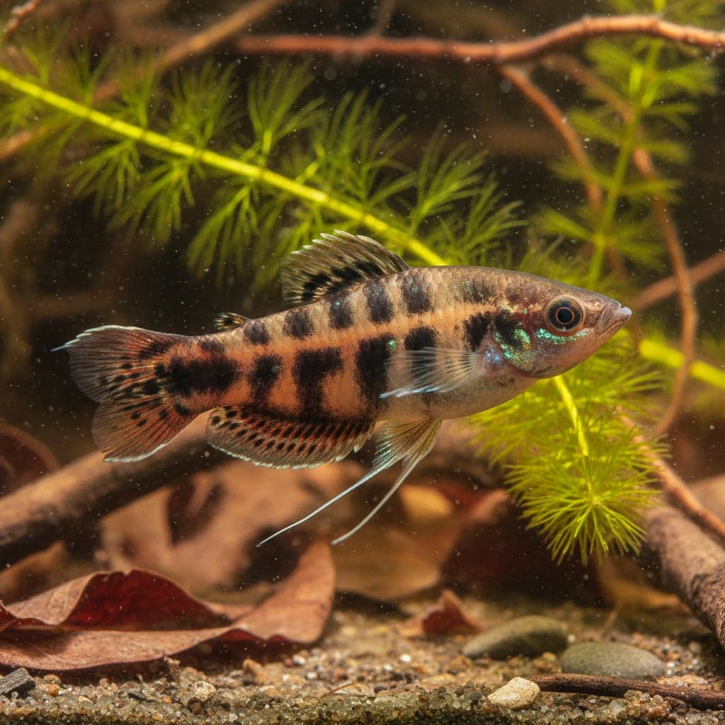 Vaillant's Chocolate Gourami: Sphaerichthys vaillanti