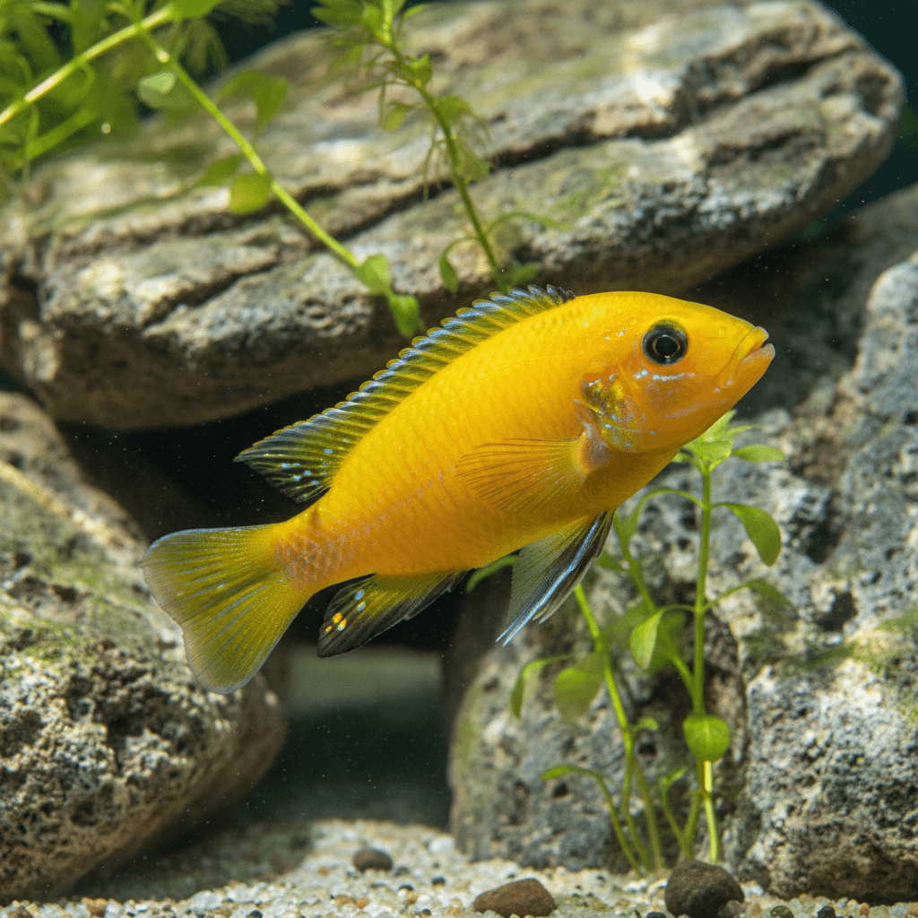 The Yellow Lab Cichlid: Labidochromis caeruleus