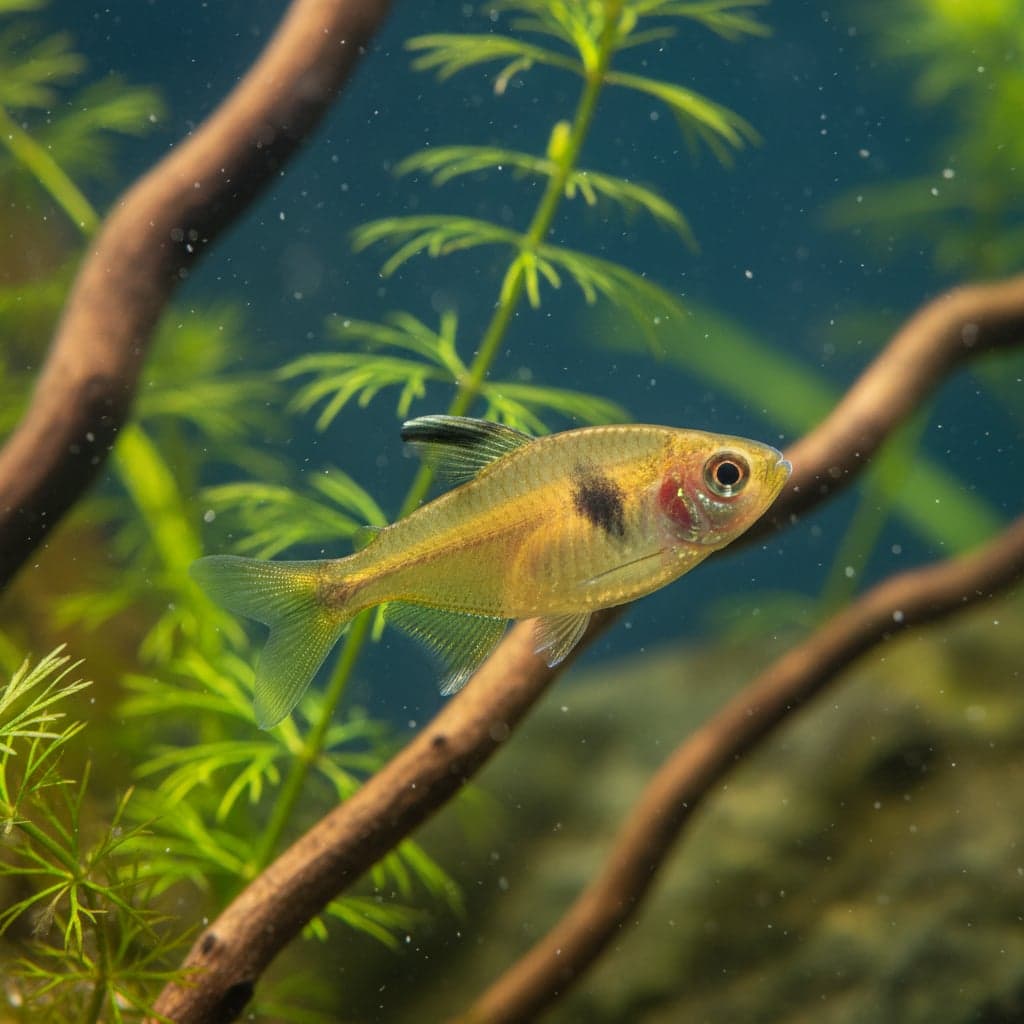 Yellow Phantom Tetra: Hyphessobrycon roseus