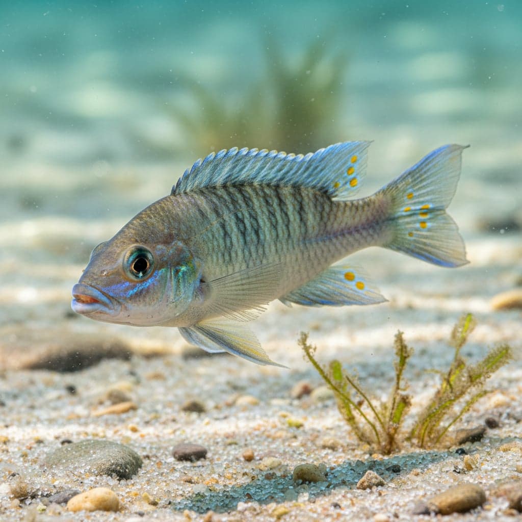 Yellow Sand Cichlid: Xenotilapia flavipinnis