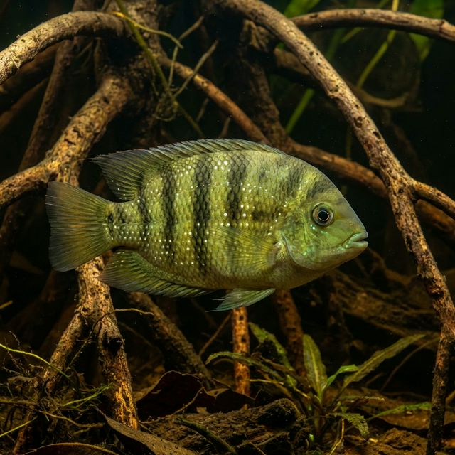 Banded Green Chromide: Etroplus suratensis