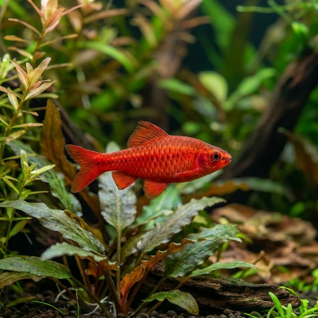 The Cherry Barb: Puntius titteya