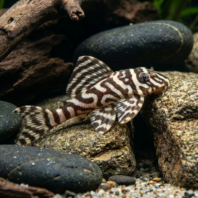 Chocolate Zebra Plec: Hypancistrus sp. L270