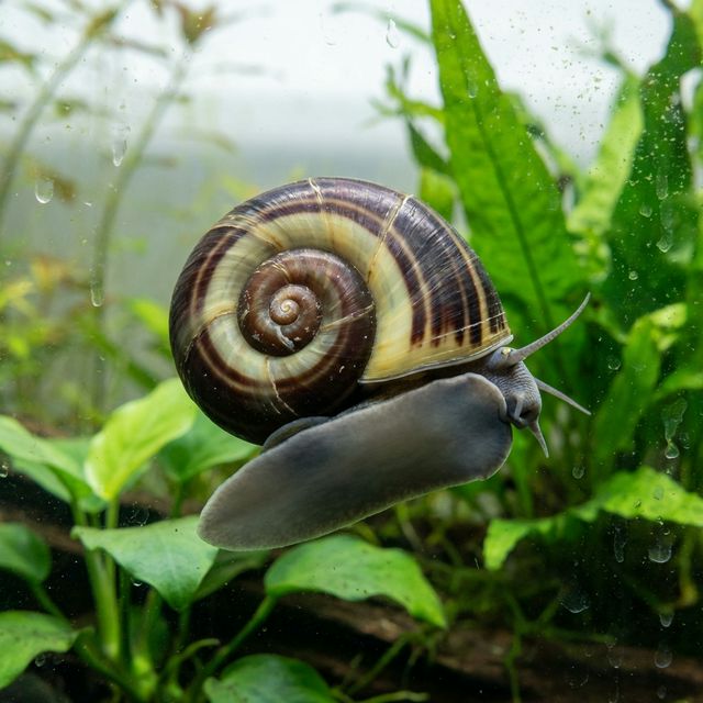 Colombian Giant Ramshorn Snail: Marisa cornuarietis