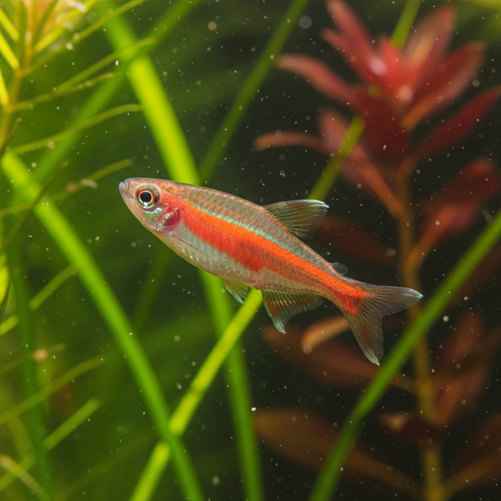 The Glowlight Tetra: Hemigrammus erythrozonus