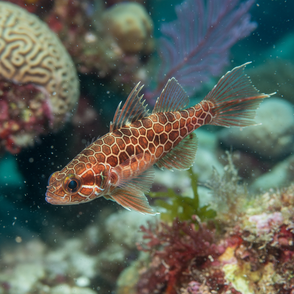 Honeycomb Combtail: Belontia hasselti
