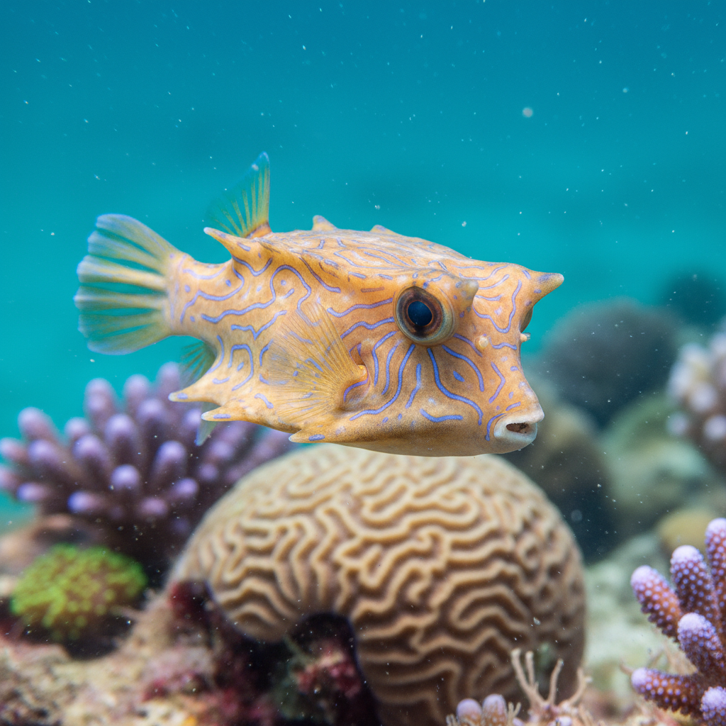 Hovercraft Cowfish: Tetrosomus gibbosus