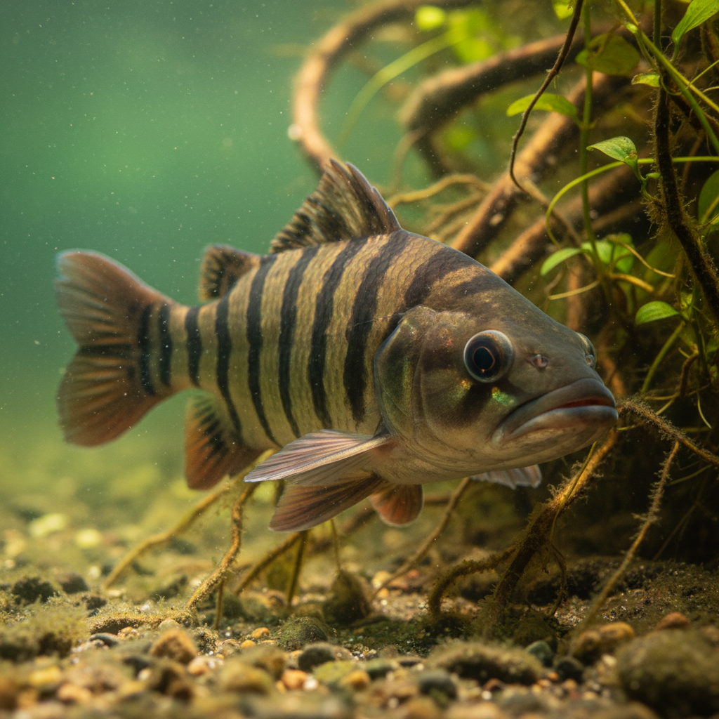 Indonesian Tiger Fish: Datnioides microlepis