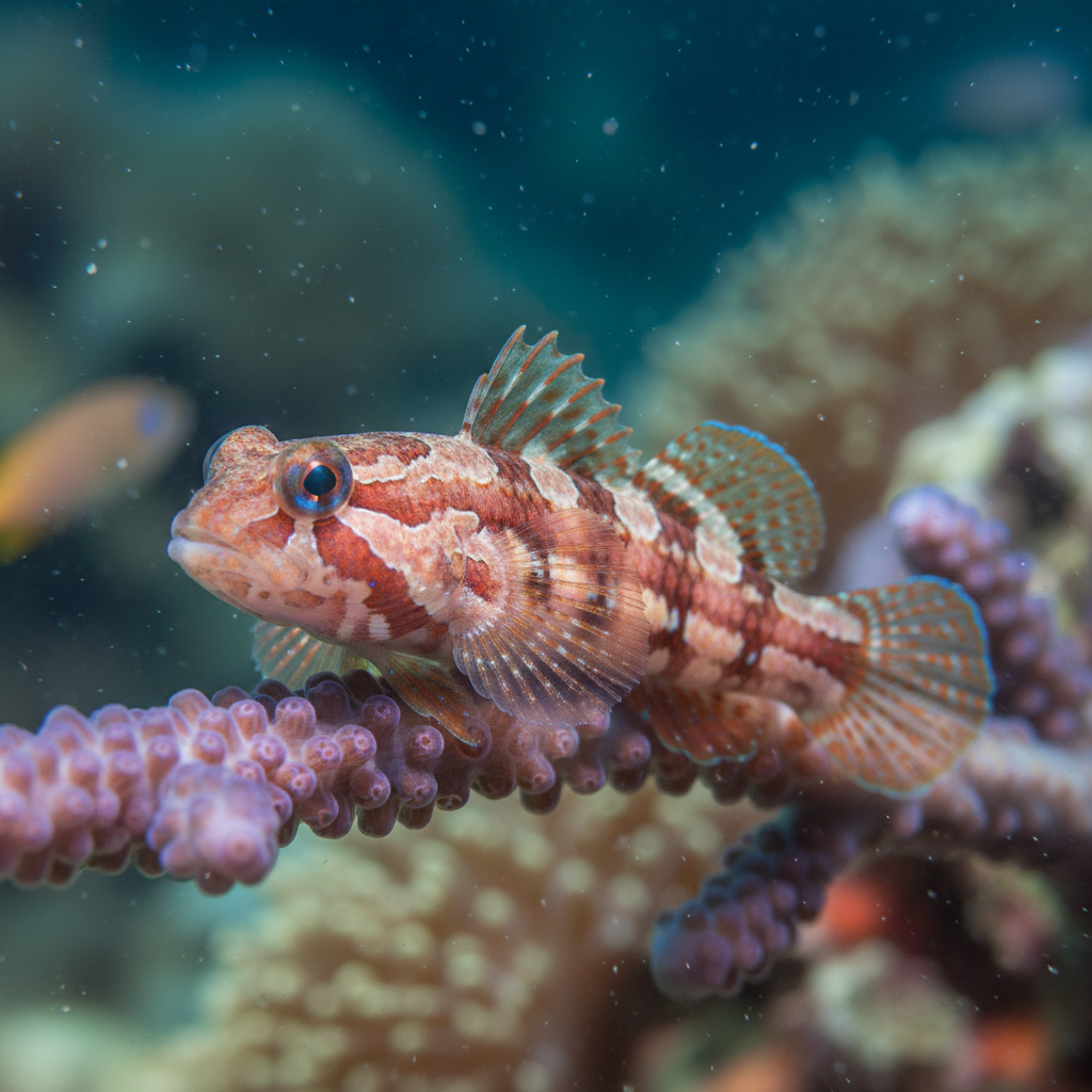 Red-Tailed Climbing Goby: Sicyopterus lagocephalus