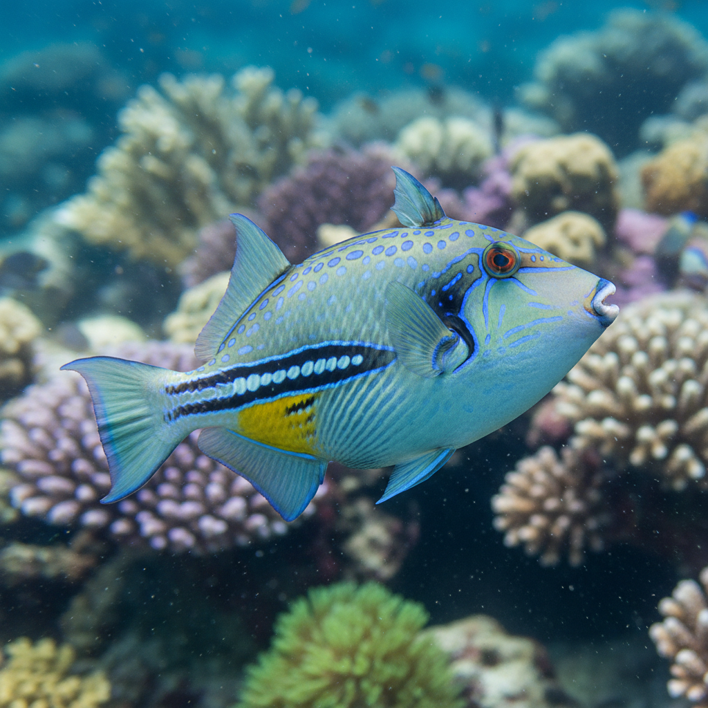 Kiri Triggerfish: Xanthichthys greenei