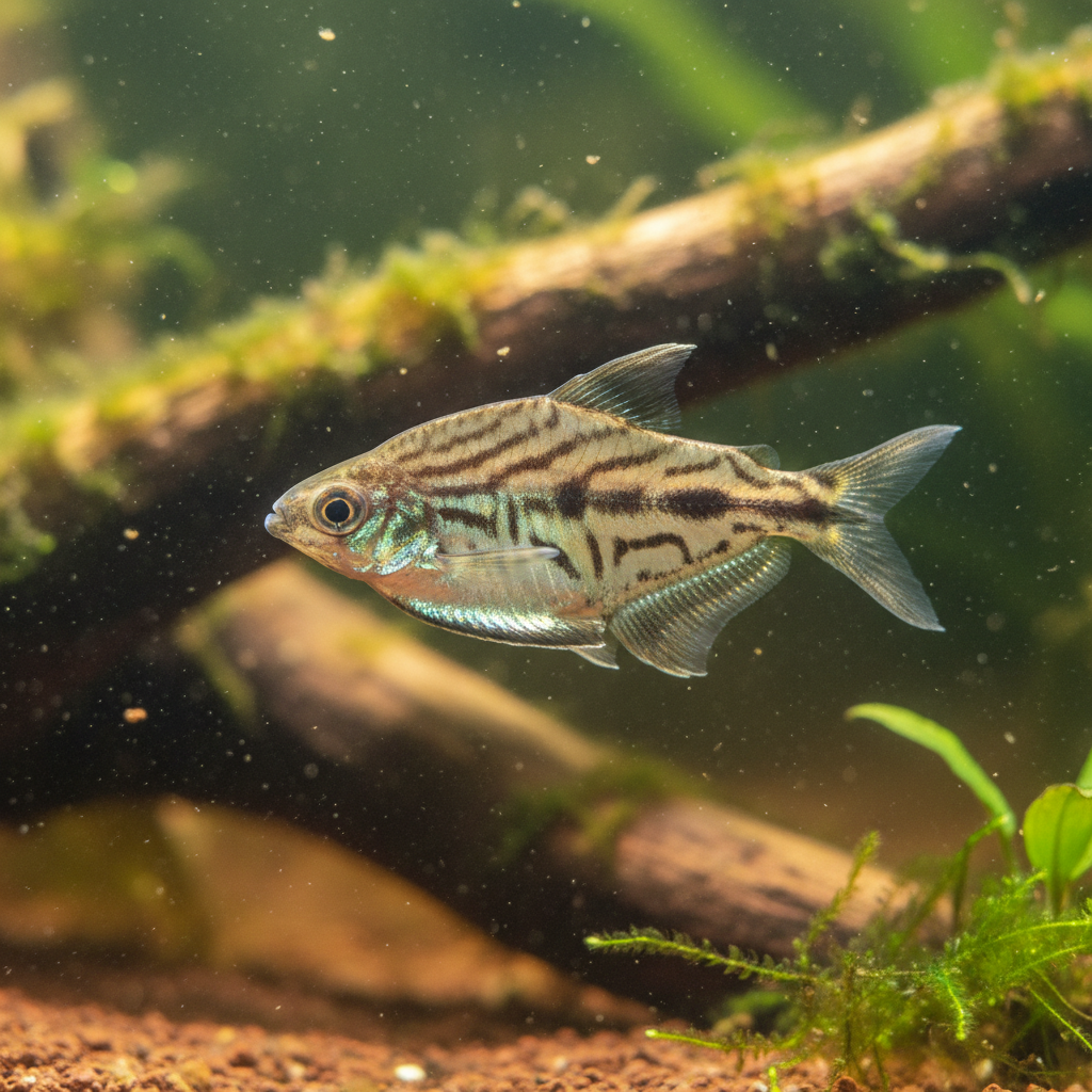 Marbled Hatchetfish: Carnegiella strigata