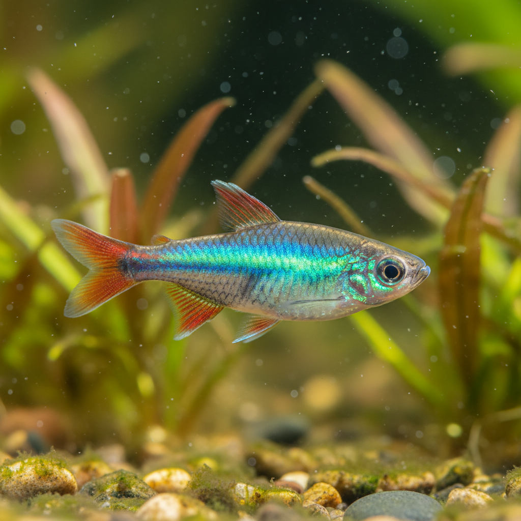 The Neon Dwarf Rainbowfish: Melanotaenia praecox