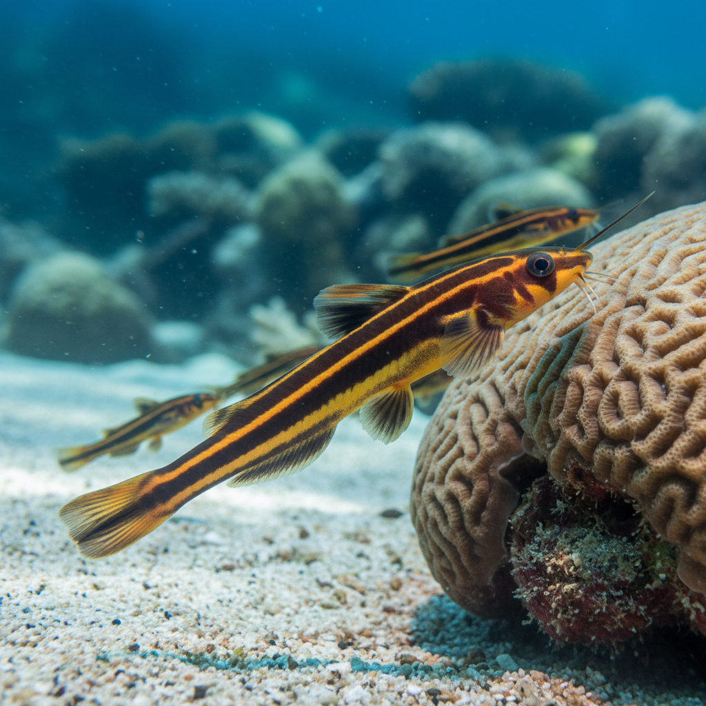 Orange-striped Catfish: Pimelodella sp.