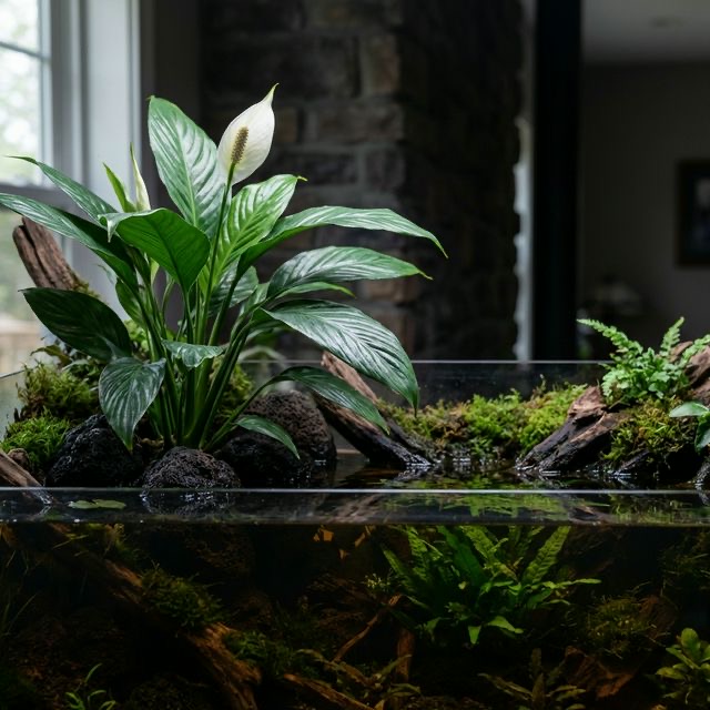 Peace Lily: Spathiphyllum wallisii