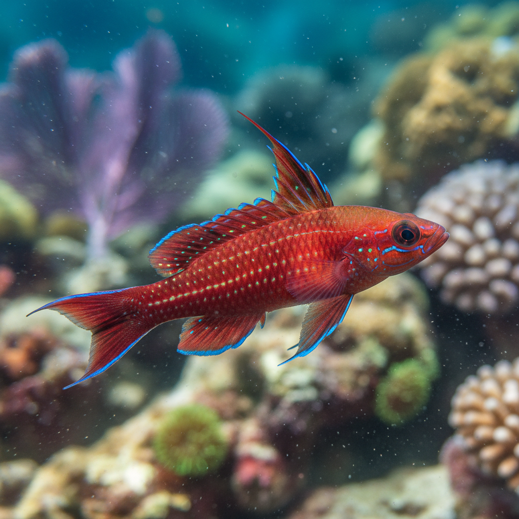 Red Velvet Fairy Wrasse
