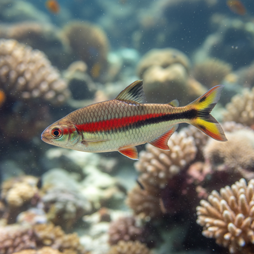 Redline Torpedo Barb: Sahyadria denisonii