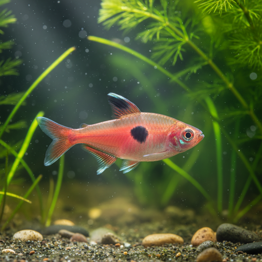 Rosy Tetra: Hyphessobrycon rosaceus