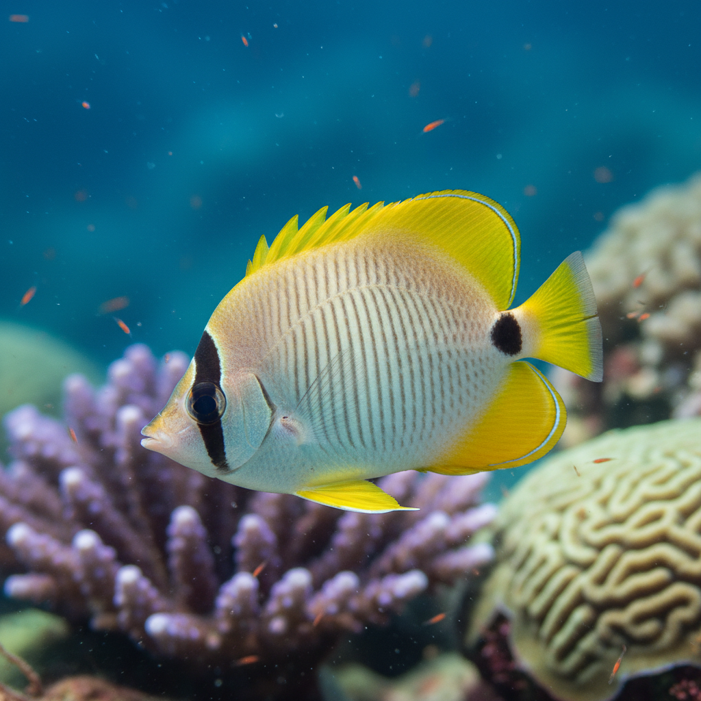 Spot-tail Butterflyfish