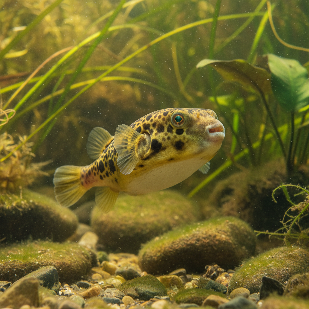 The Spotted Congo Puffer: Tetraodon schoutedeni