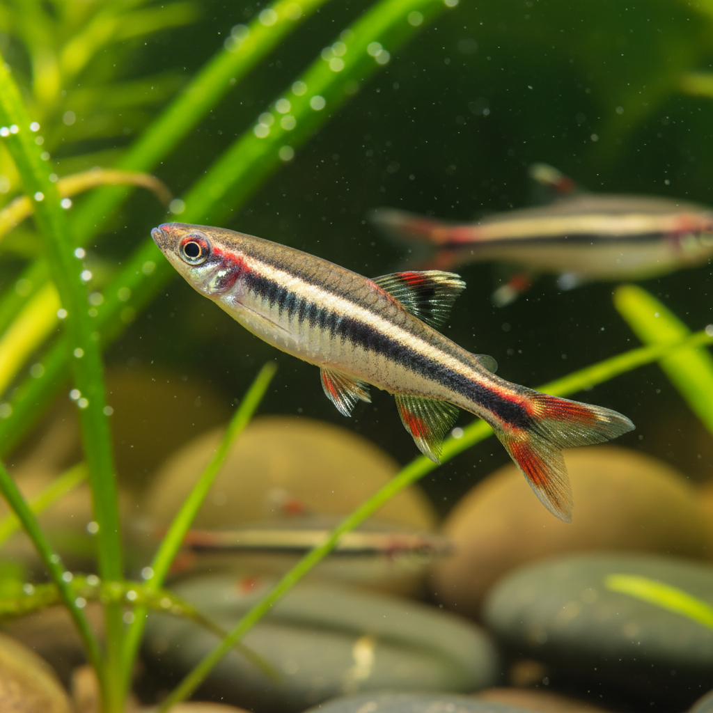 Three-lined Pencilfish: Nannostomus trifasciatus
