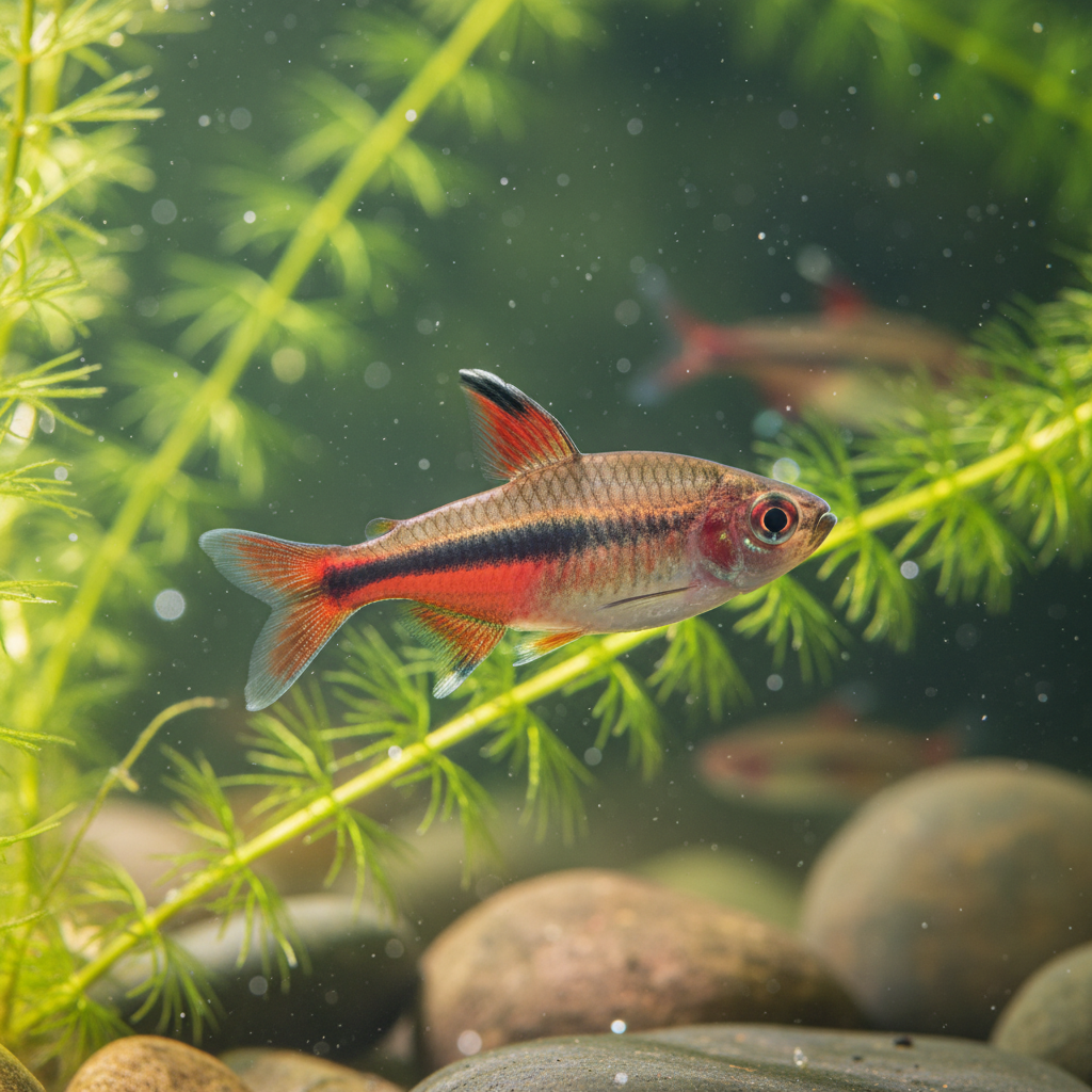 Threeline Tetra: Neolebias trilineatus