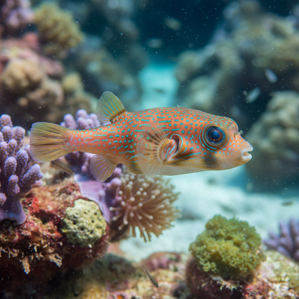 Topaz Puffer: Dichotomyctere fluviatilis
