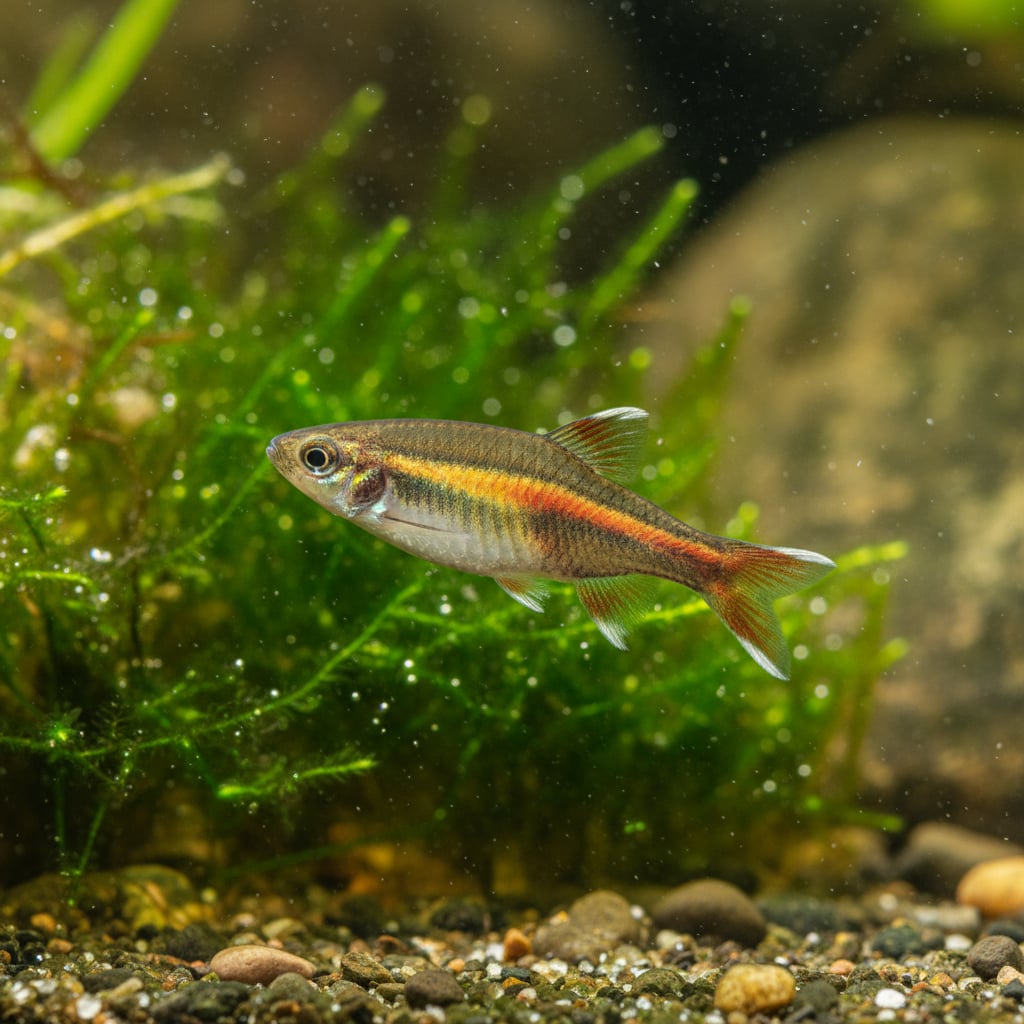 White Cloud Mountain Minnow: Tanichthys albonubes