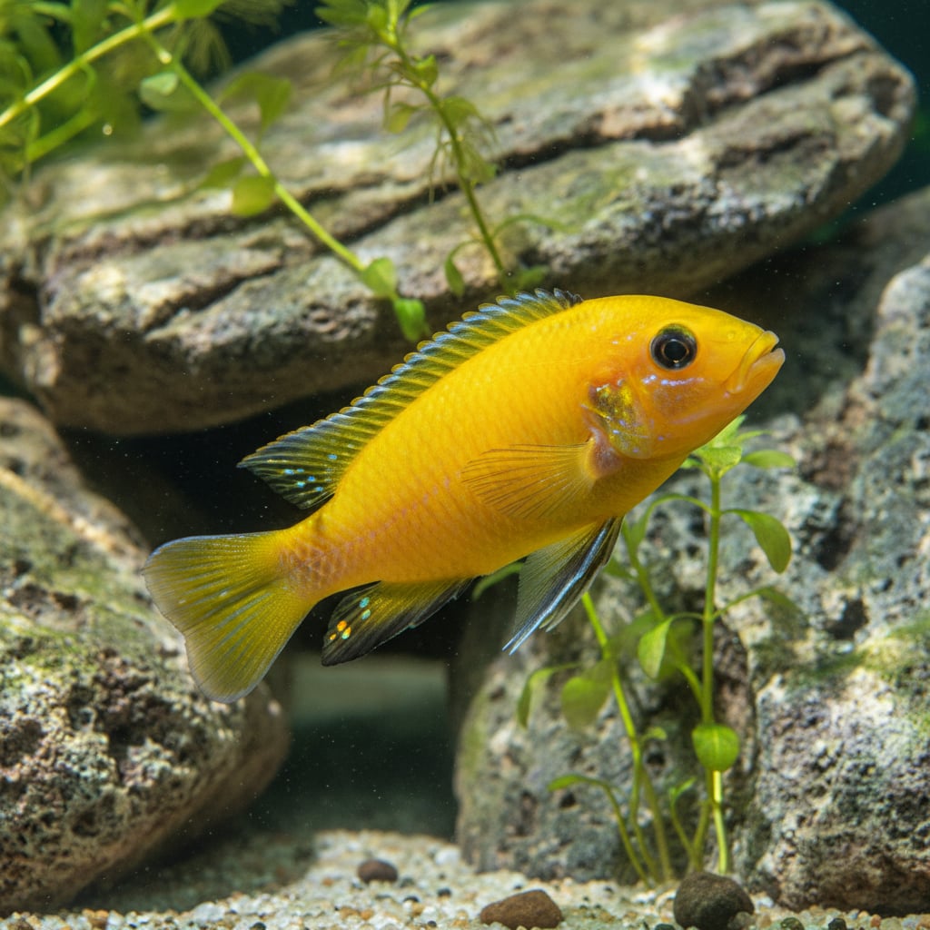 The Yellow Lab Cichlid: Labidochromis caeruleus