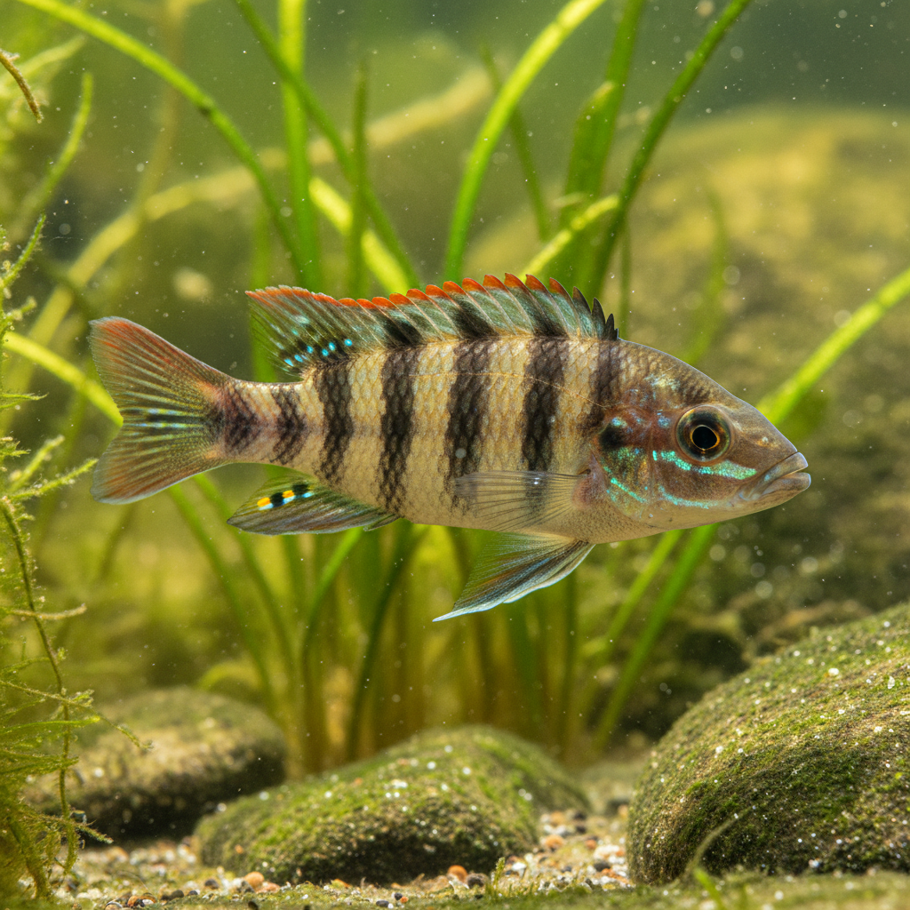 Zebra Obliquidens: Astatotilapia latifasciata